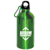 WB7107
	-500 ml (17 fl. oz.) ALUMINUM WATER BOTTLE WITH CARABINER-Lime Green
